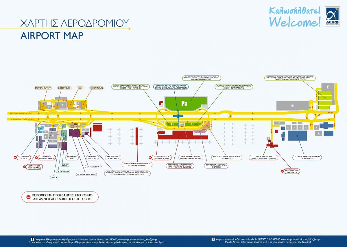 eleftherios venizelos airport map
