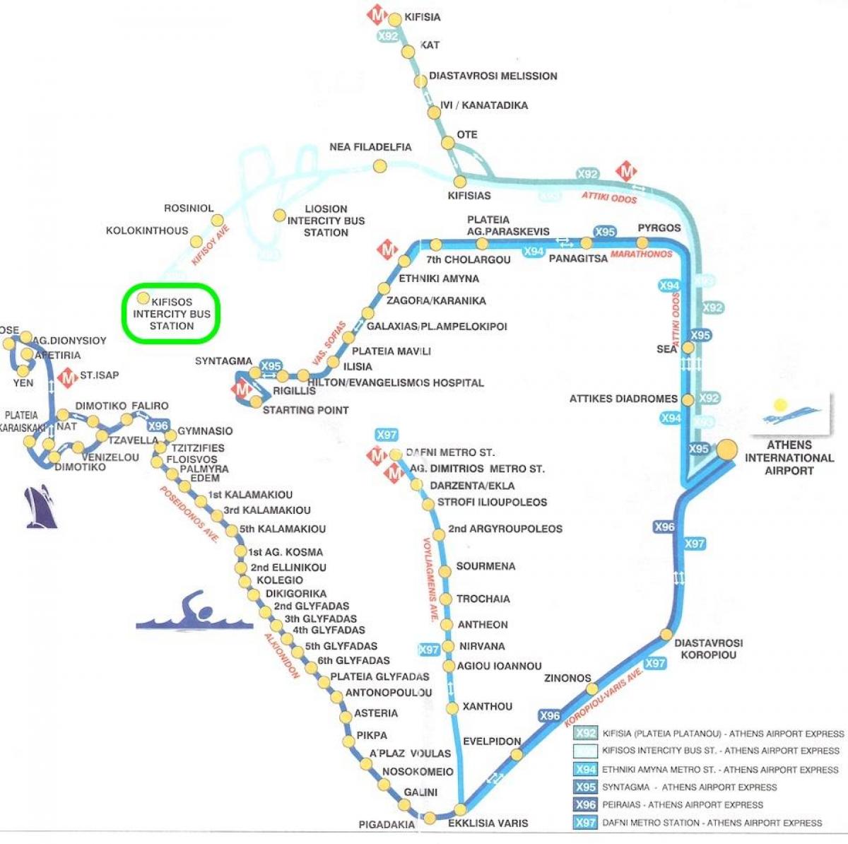 map of kifissos bus station