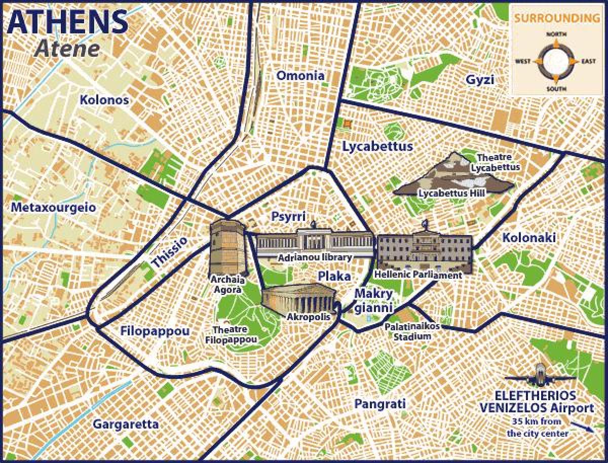 map of omonia Athens 