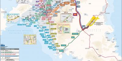 Athens greece bus routes map