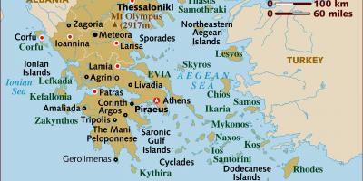 Capital of greece map