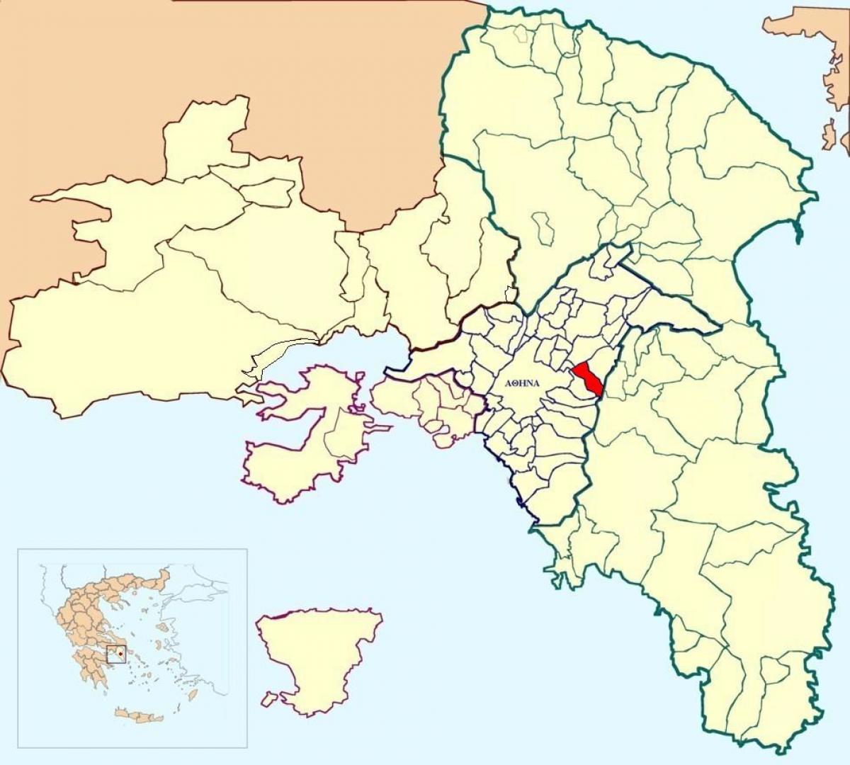 map of vyronas Athens