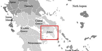Attica greece map