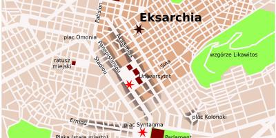 Map of exarchia Athens